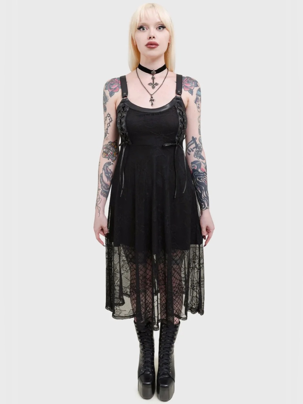 KILLSTAR Anne Arkist Lace Midi Dress, size XL (BNWT) - Picture 2 of 8